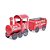 Locomotiva Decorativa Metal Vermelho e Verde 66cm - Imagem 1