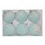Bola Listra Glitter Azul 8cm - 6 Un - Imagem 1