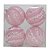 Bola Listra Glitter Rosa Claro 10cm - 4 Un - Imagem 1