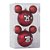Bola Mickey e Minnie Vermelho 10cm - 2 Un - Imagem 1