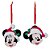 Enfeite para Pendurar Mickey / Minnie Noel 11cm - 1 Un Sortido - Imagem 1