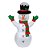 Inflável Boneco de Neve Branco 120cm Bivolt - Imagem 1