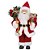 Papai Noel Decorativo Segurando Caixa De Presente Xadrez 30cm - Imagem 1