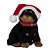 Rottw Decorativo Gorro Preto e Vermelho 17cm - Imagem 1