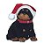 Rottw Decorativo Gorro Preto e Vermelho 17cm - Imagem 2