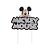 Vela Mickey Mouse Colorido Glitter Prata - Imagem 1