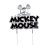Vela Mickey Mouse Metalizada Prata - Imagem 1