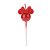 Vela Minnie 360 Vermelha - Imagem 1