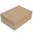 Caixa Retangular com Tampa Liso Pardo G 46x33x14cm - 10 Un - Imagem 1