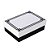 Caixa Retangular com Tampa Petit com Relevo Domo Preto e Branco M 19,5x14,5x6,5cm - Imagem 1