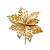 Poinsetia Ouro Com Brilho (Flores Cabo Curto) - Imagem 1
