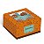 Caixa Para 4 Brigadeiros Brigadelicia Laranja 8,5x8,5x4,5cm - 10 Un - Imagem 1