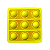 Aplique 3D Interativo Pop IT Amarelo em EVA - Imagem 1