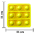 Aplique 3D Interativo Pop IT Amarelo em EVA - Imagem 2