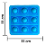 Aplique 3D Interativo Pop IT Azul em EVA - Imagem 2