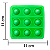 Aplique 3D Interativo Pop IT Verde em EVA - Imagem 2