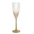 Taça Degradê para Champagne em Acrílico 180ml Dourada - Imagem 1