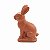 Coelho Decorativo Resina Decorativo Resina Marrom G 16x11x4 - 2 Un - Imagem 1