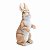 Coelho Decorativo Resina Olhando para Cima Marrom 24x9x14cm - 1 Un - Imagem 1