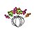 Tiara Notas Musicais Neon - 10 Un - Imagem 1
