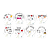 Decoração de Mesa Flork Meme - 8 Un - Imagem 1