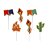 Pick Decorativo Junina Kraft Sortido - 12 Un - Imagem 1