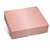 Caixa Retangular Tampa/Fundo New Rose Gold com Relevo P 17X13,5X4,5 - Imagem 1