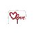 Topo Grande Love Coração Vermelho - HA358 - Imagem 1