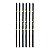 Vela Palito Gigante Preta com Dourado 17cm - V172 - 6 Un - Imagem 1