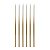 Vela Palito Gigante Degrade Perola com Dourado 15cm - V173 - 6 Un - Imagem 1