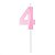 Vela Design Rosa Perolizada Número 4 - VAR04 - Imagem 1