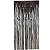 Cortina Decorativa Metalizada Preta - 100x200cm - Imagem 1