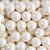 Confeito Sugar Beads Perolizados Branco 10mm 100G - Imagem 1