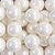 Confeito Sugar Beads Perolizados Branco 14mm 100G - Imagem 1