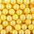 Confeito Sugar Beads Perolizados Amarelo 14mm 100G - Imagem 1
