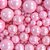 Confeito Sugar Beads Perolizados Rosa Sortido 100G - Imagem 1