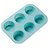 Forma de Silicone 25X17,2X3,5cm Colors Redondo 6 Cavidades Azul - Cromus Allonsy - Imagem 1