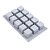 Forma de Silicone 26X15X3,2cm - Monoporção Mini Cubo - Cromus Allonsy - Imagem 1