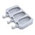 Forma de Silicone 19,2X14,5X2,5cm Picole Cakesicle 3 Cavidades - Cromus Allonsy - Imagem 1