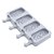 Forma de Silicone 25,6X14,5X2,6cm Picole Cakesicle 4 Cavidades - Cromus Allonsy - Imagem 1