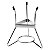 Funil Dosador com Suporte 03 Bicos 17,5X17,5X22,5cm - Cromus Allonsy - Imagem 1