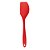Espátula de Silicone 29cm Curva Vermelho - Cromus Allonsy - Imagem 1