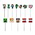 Pick Decorativo Minecraft - 12 Un - Imagem 1
