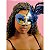 Máscara Florenca Azul e Dourado Adulto - Imagem 2