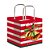 Sacola Para Panetone Sinos Natal G 24,5x22x16cm - 10 Un - Imagem 1