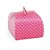 Caixa Bem Casado Valise Poá Pink/Branco 6,5X6,5X5,5 - 24 Un - Imagem 1