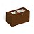 Caixa Para 2 Brigadeiros Relevo Marrom 8,5x5x4,5cm - 10 Un - Imagem 1