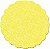 Fundo para Bandeja Renda Francesa Amarelo 38cm - 100 Un - Imagem 1