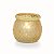 Mini Vaso Dourado Casamento Escarlate 7,5X7 - Imagem 1