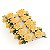 Prendedor Colombiana Amarelo (Prendedores Florais) - 8 Un - Imagem 1